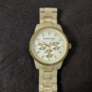 MK Gold Shell Watch